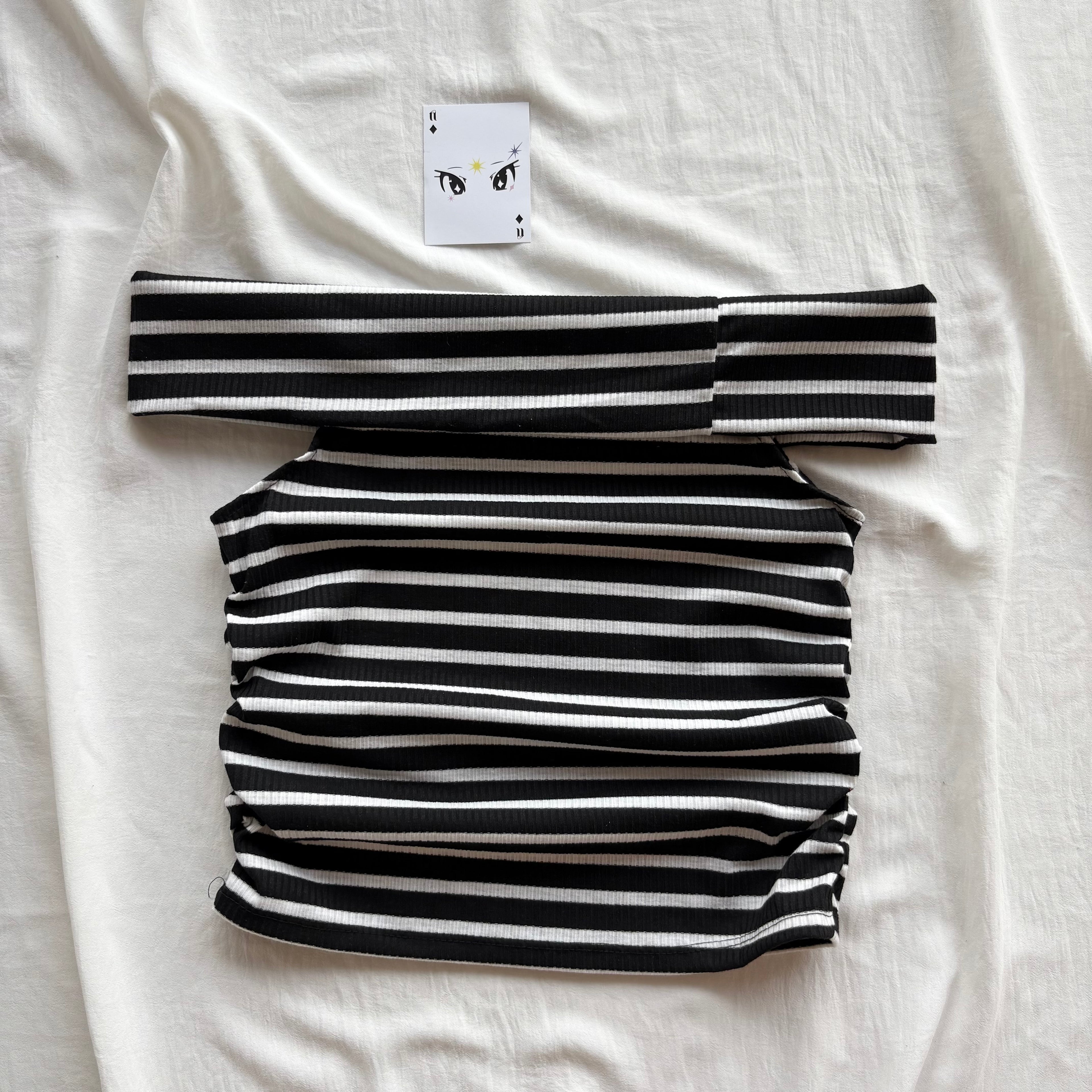 STRIPED OFF SHOULDER TOP (Bust : 28-34, Upper Waist : 24-28)