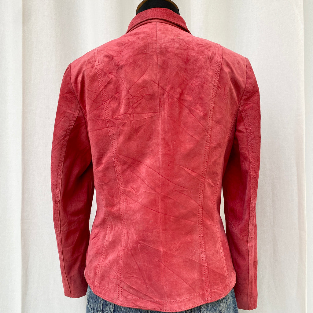 RED LEATHER JACKET (Fits XS/S)