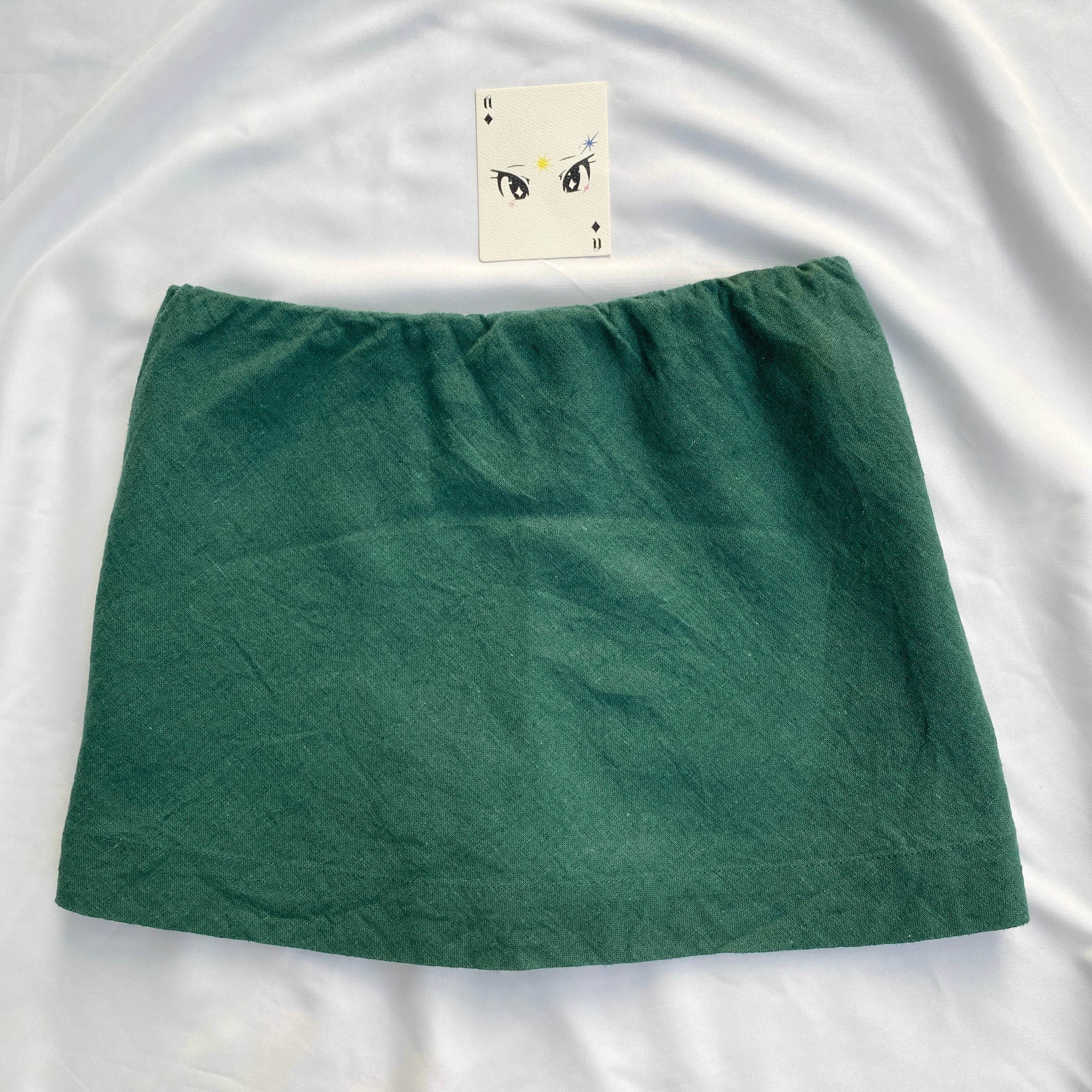 FOREST GREEN MINI SKIRT FROM FREE PEOPLE (Multiple sizes)