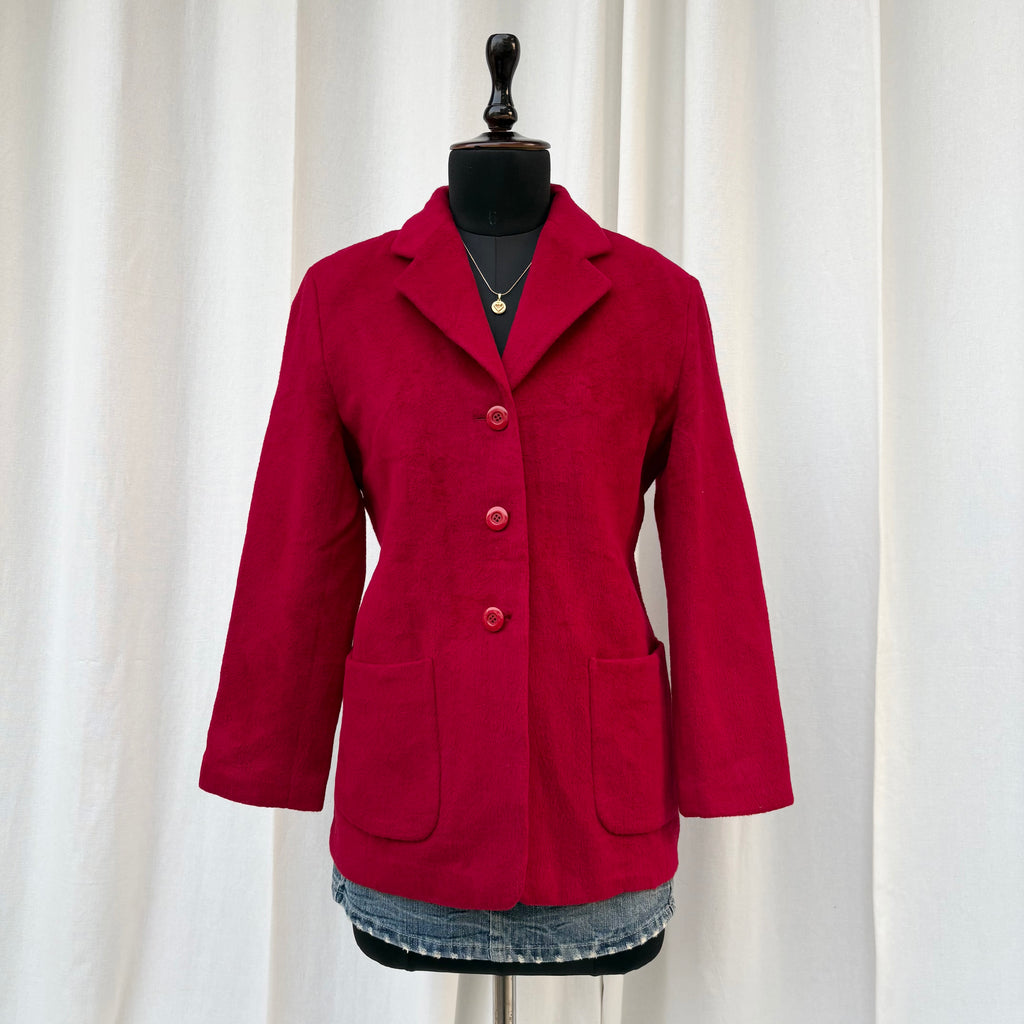 RED OVERCOAT (S/M)