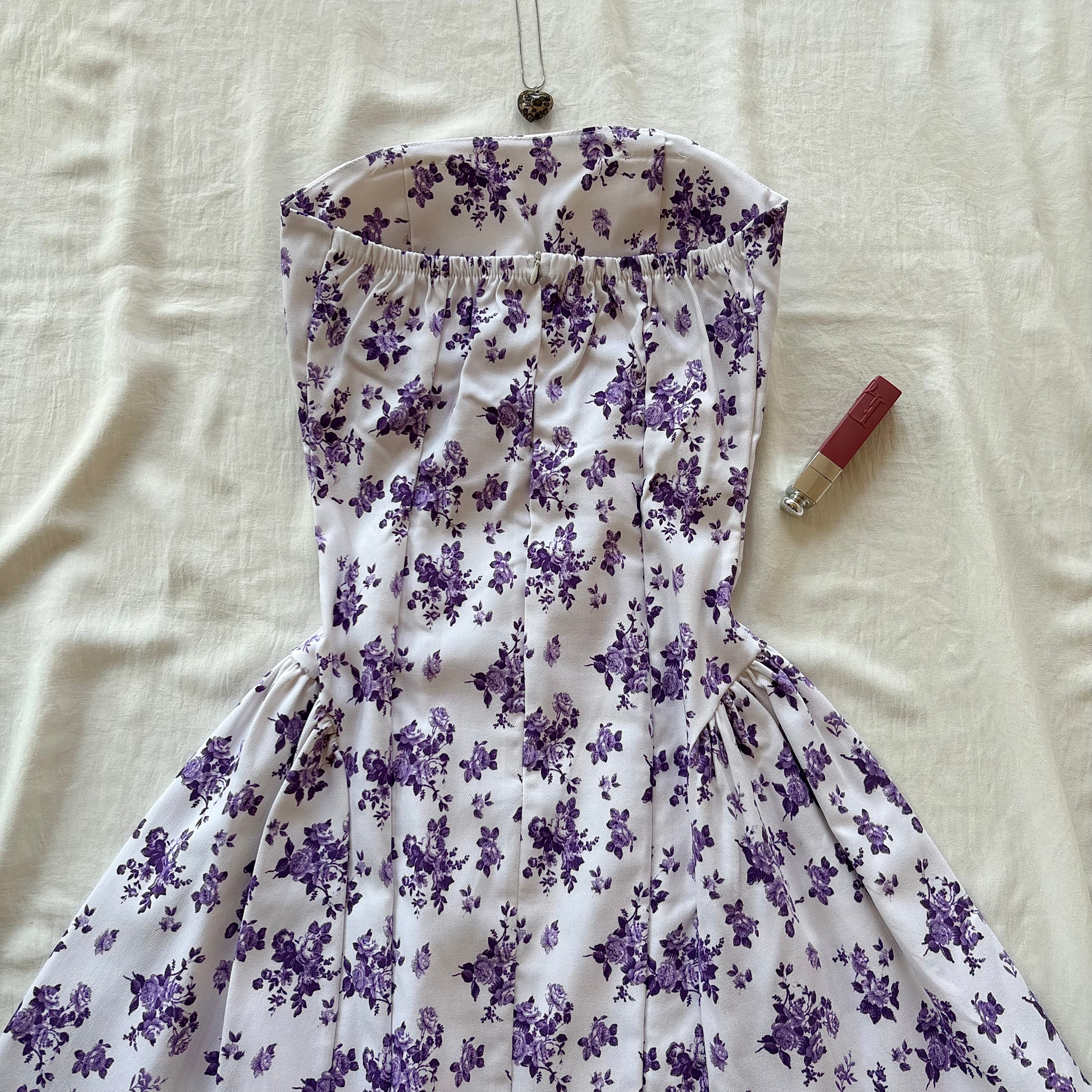 FLORAL DRESS (Bust : 28-34, Upper Waist : 22-28)