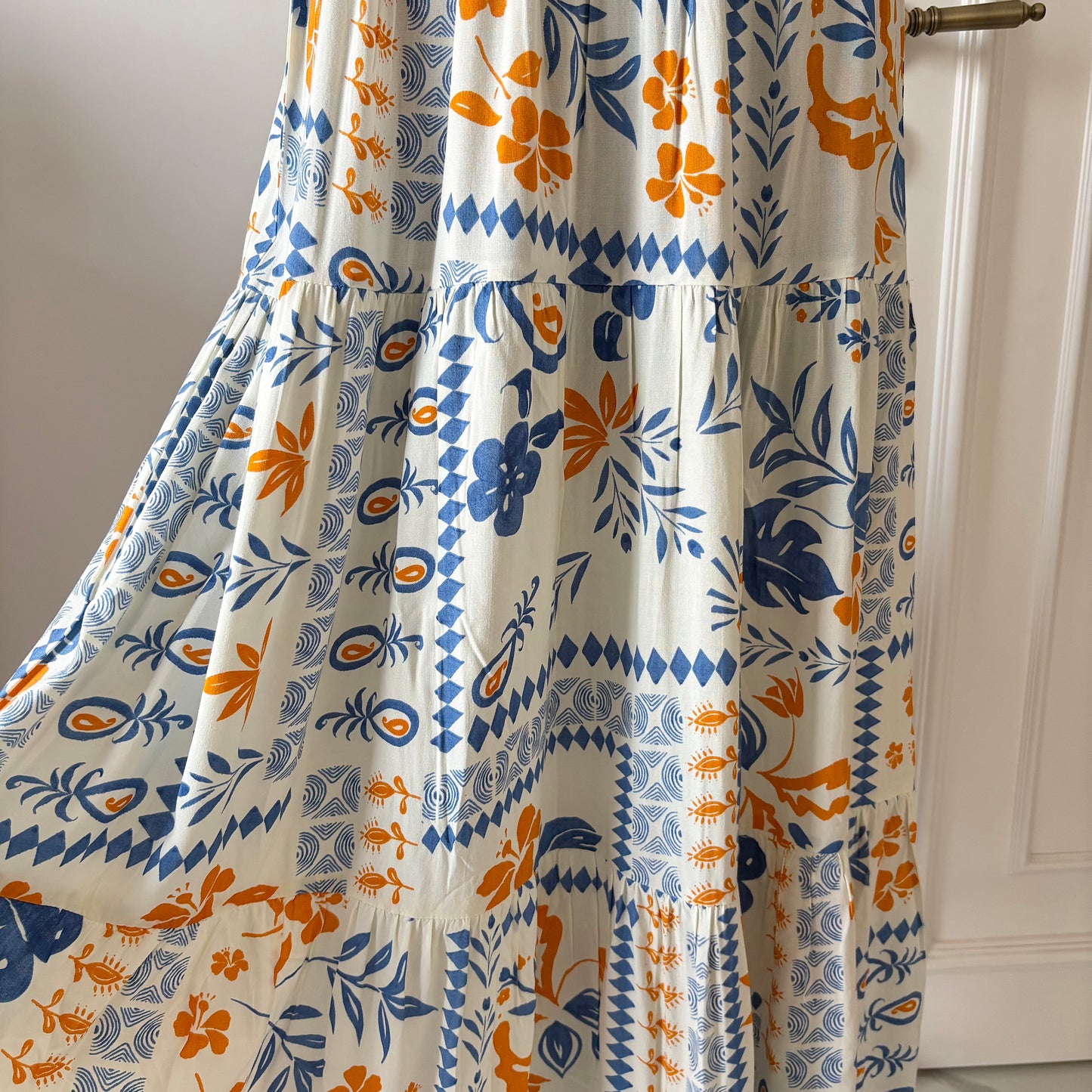 PATTERNED SUMMER MAXI DRESS (Mulitple sizes available)