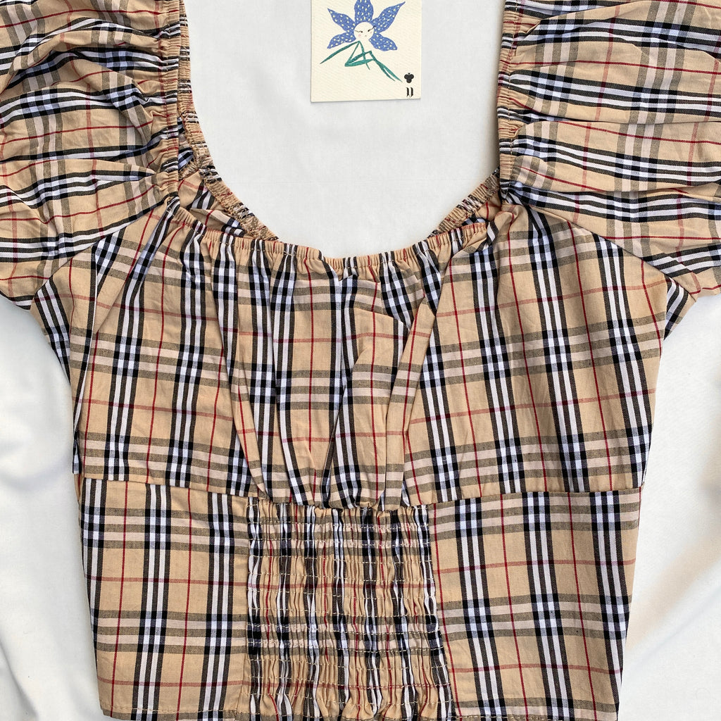 CHECKERED TOP  (Bust : 30-34, Upper Waist : 26-30)