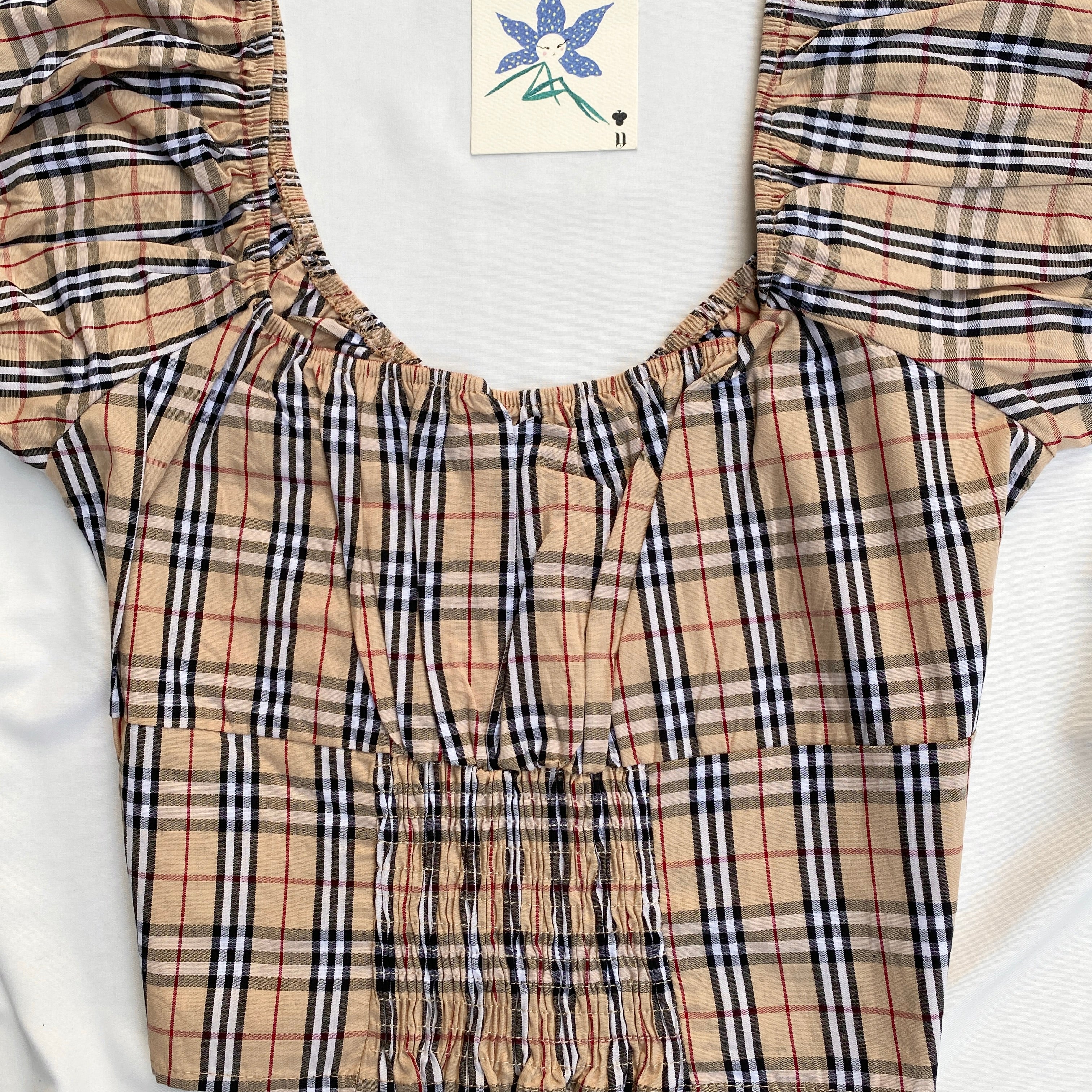 CHECKERED TOP  (Bust : 30-34, Upper Waist : 26-30)