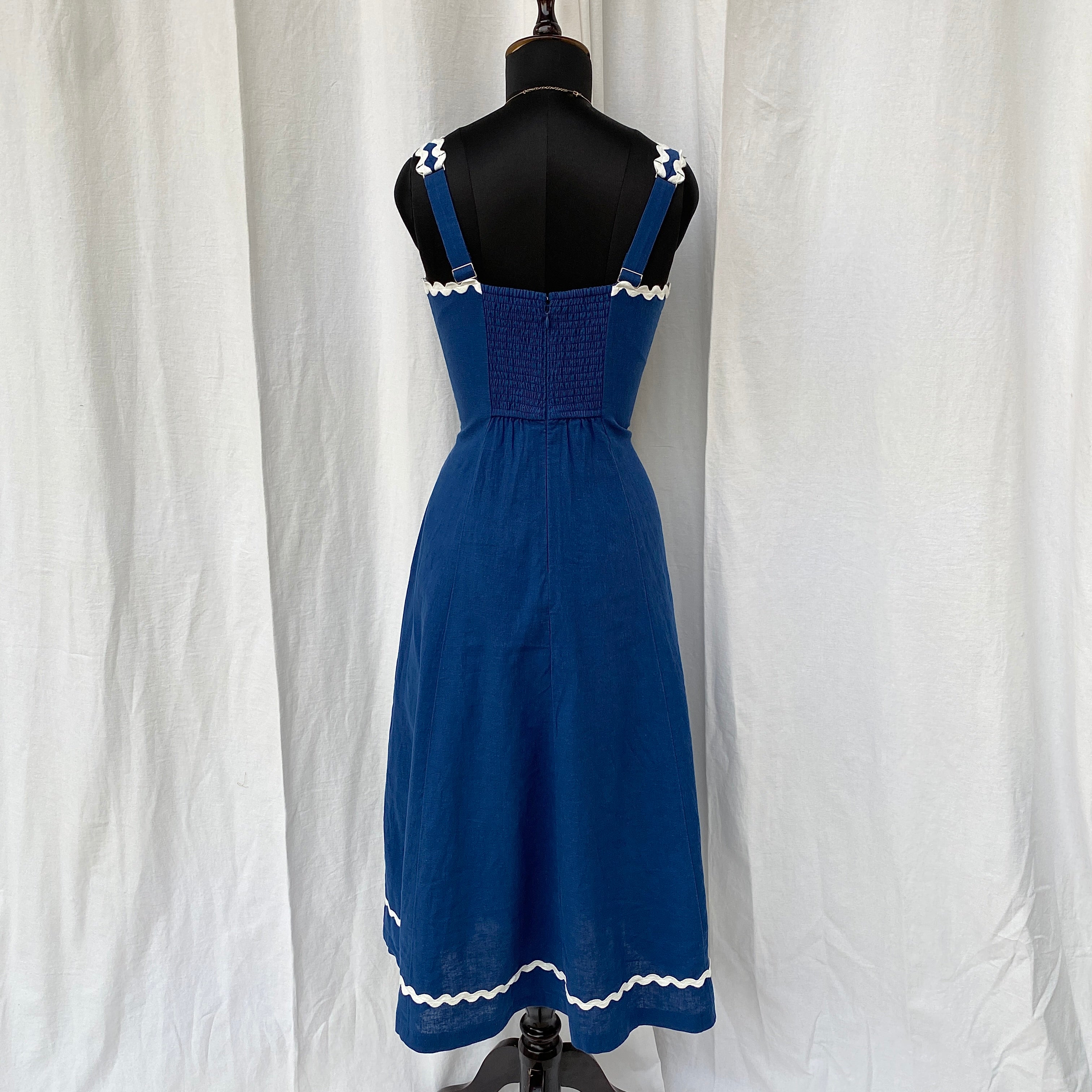 BLUE DRESS FROM ABERCROMBIE AND FITCH (Bust : 34-36, Upper Waist : 28-32)