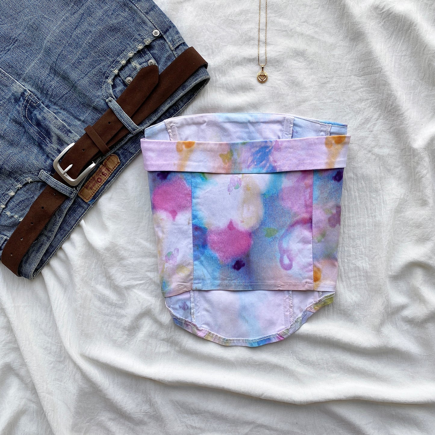 TIE DYE CORSET FROM GLASSONS (Bust : 28-32, Upper Waist : 24-28)