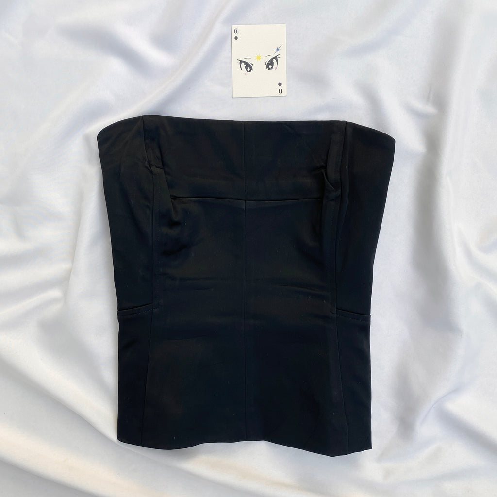 BLACK CLASSIC CORSET (Bust : 32-34, Upper Waist : 28-32)