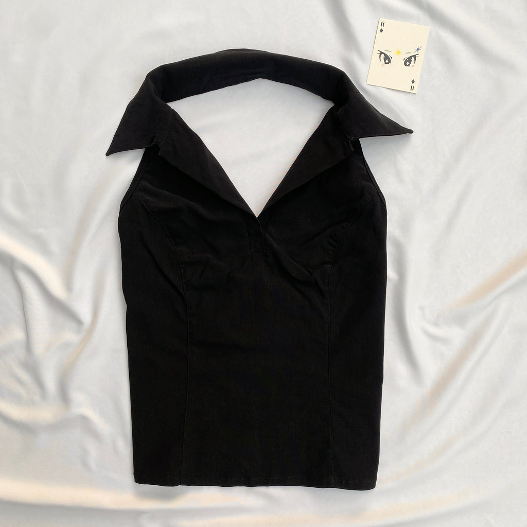 BLACK VEST (Bust : 30-34, Upper Waist : 28-32)