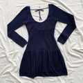 NAVY BLUE CROCHET DRESS FROM HOLLISTER (Bust : 30-34, Upper Waist : 26-34)
