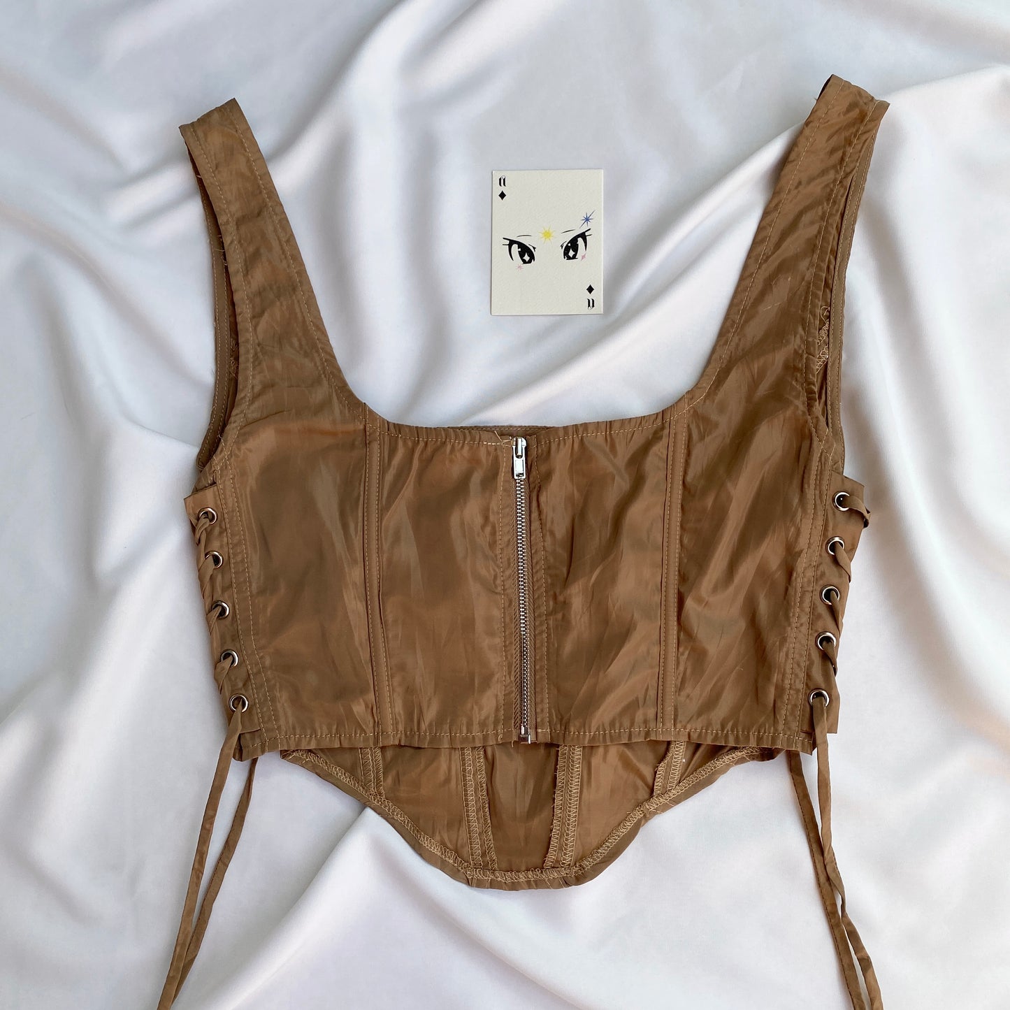 BROWN CORSET (Bust : 30-34, Upper Waist : 24-26)