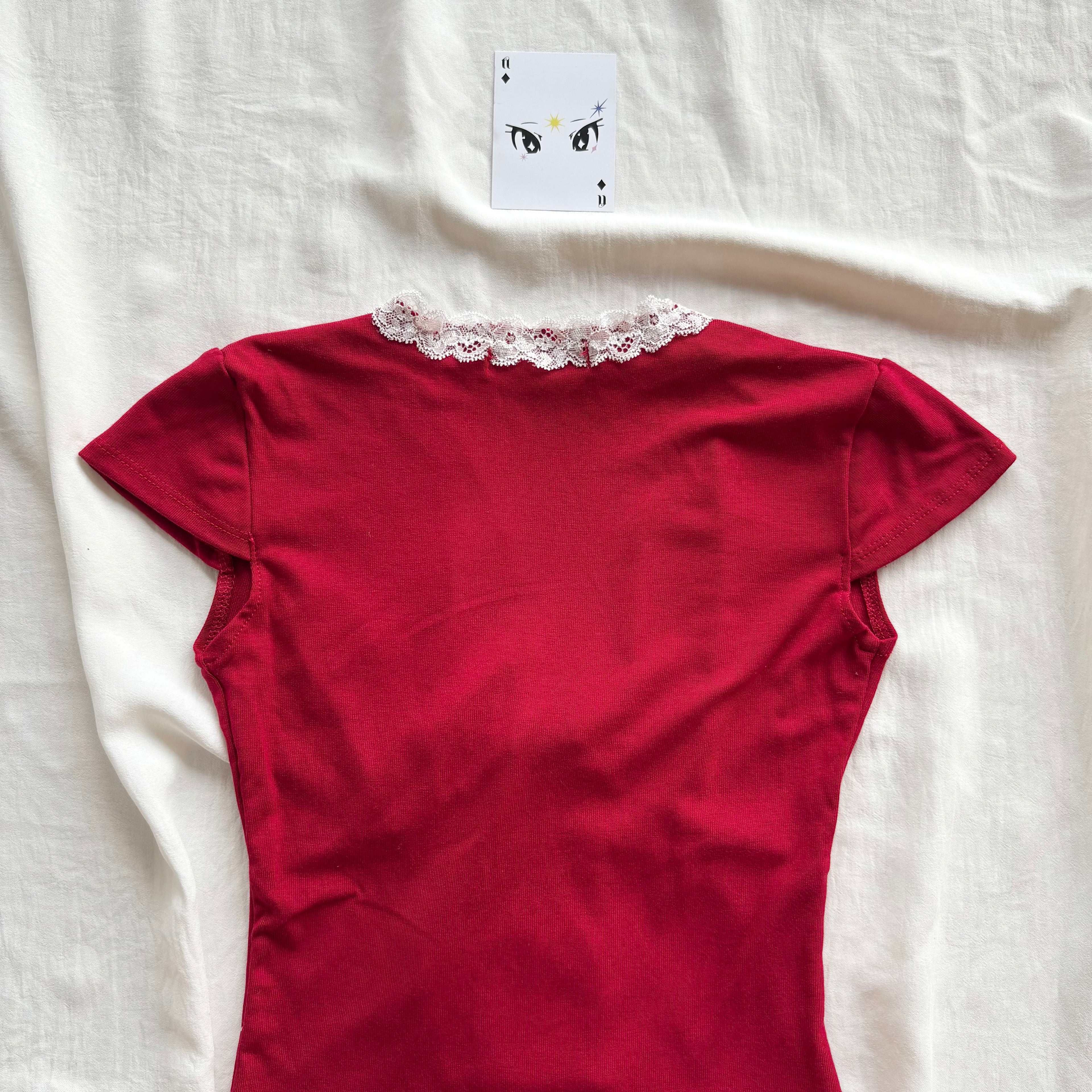 RED TOP (Bust : 28-32, Upper Waist : 22-26)