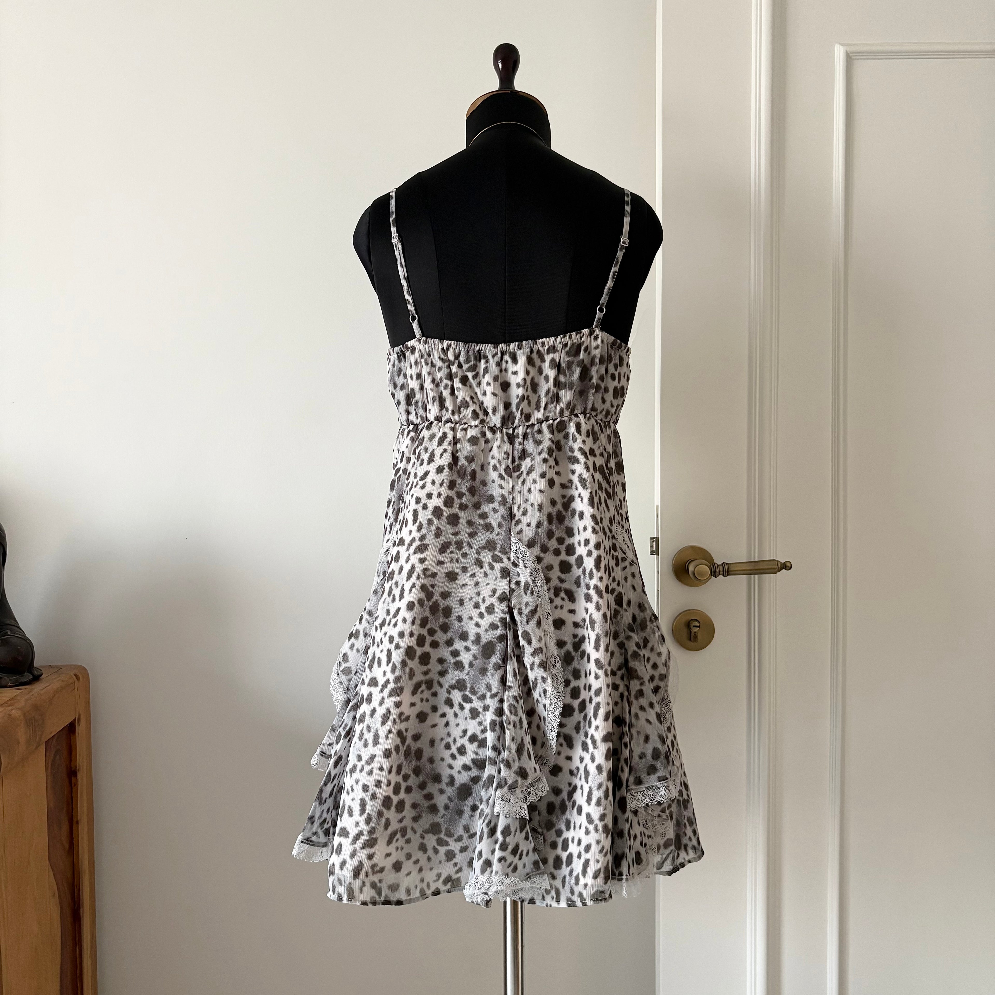 ANIMAL PRINT FRILLY DRESS (Fits S/M)