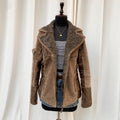BROWN FUR JACKET (Fits M/L/XL)