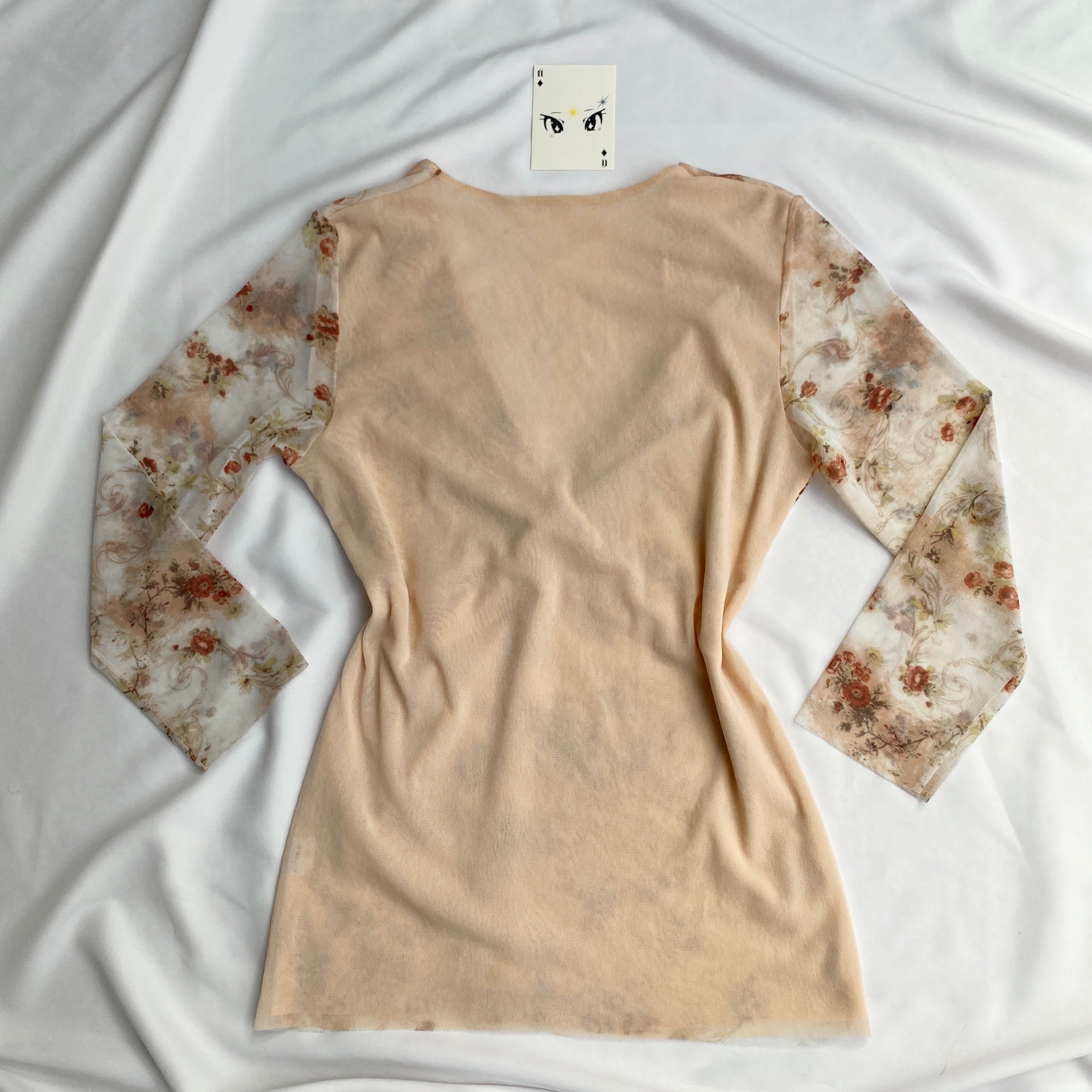 FLORAL FULL SLEEVED TOP (Bust : 34-38, Upper Waist : 28-36)