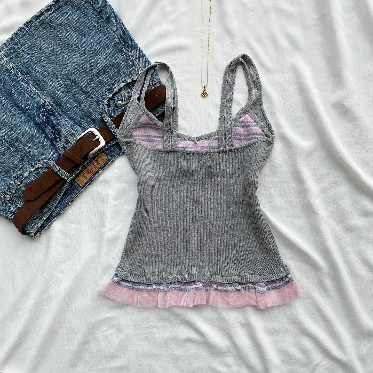 IVY TOP IN GREY (Bust : 30-34, Upper Waist : 23-29)