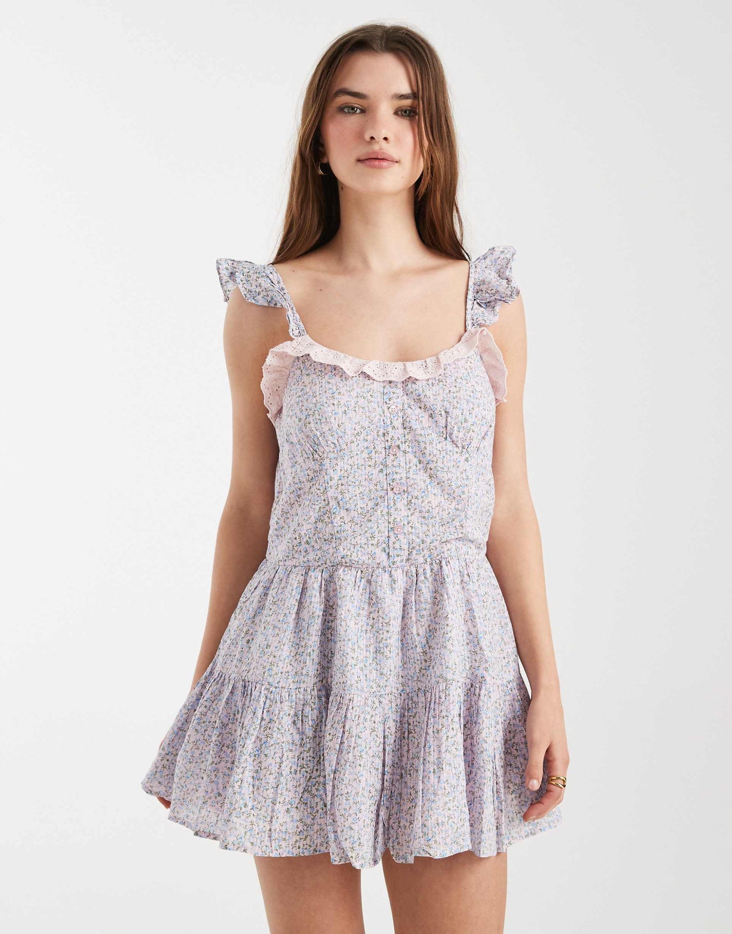 FLORAL FRILL DRESS FROM COTTON ON (Two sizes)