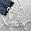 WHITE LACE TOP FROM FREE PEOPLE (Bust : 34-36, Upper Waist : 28-34)
