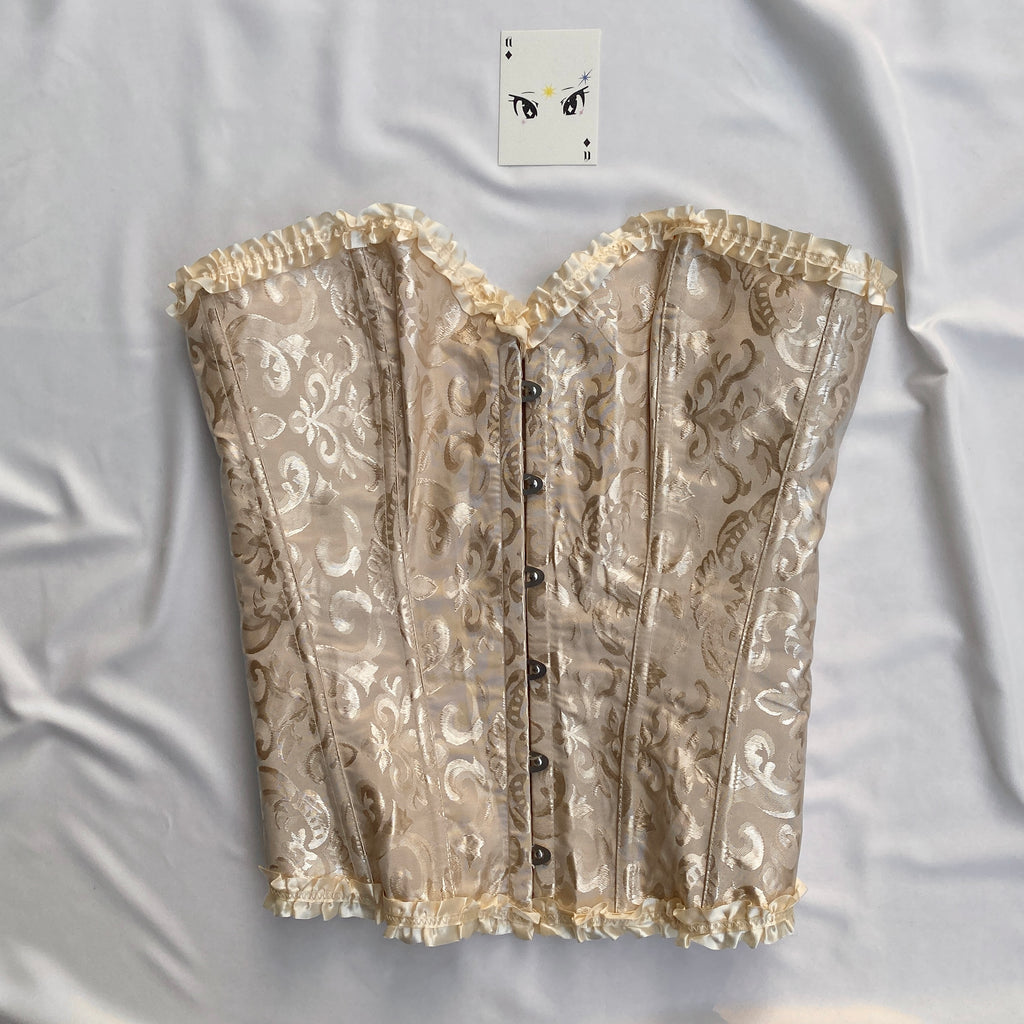 BEIGE CORSET (Bust : 36-40, Upper Waist : 32-36)