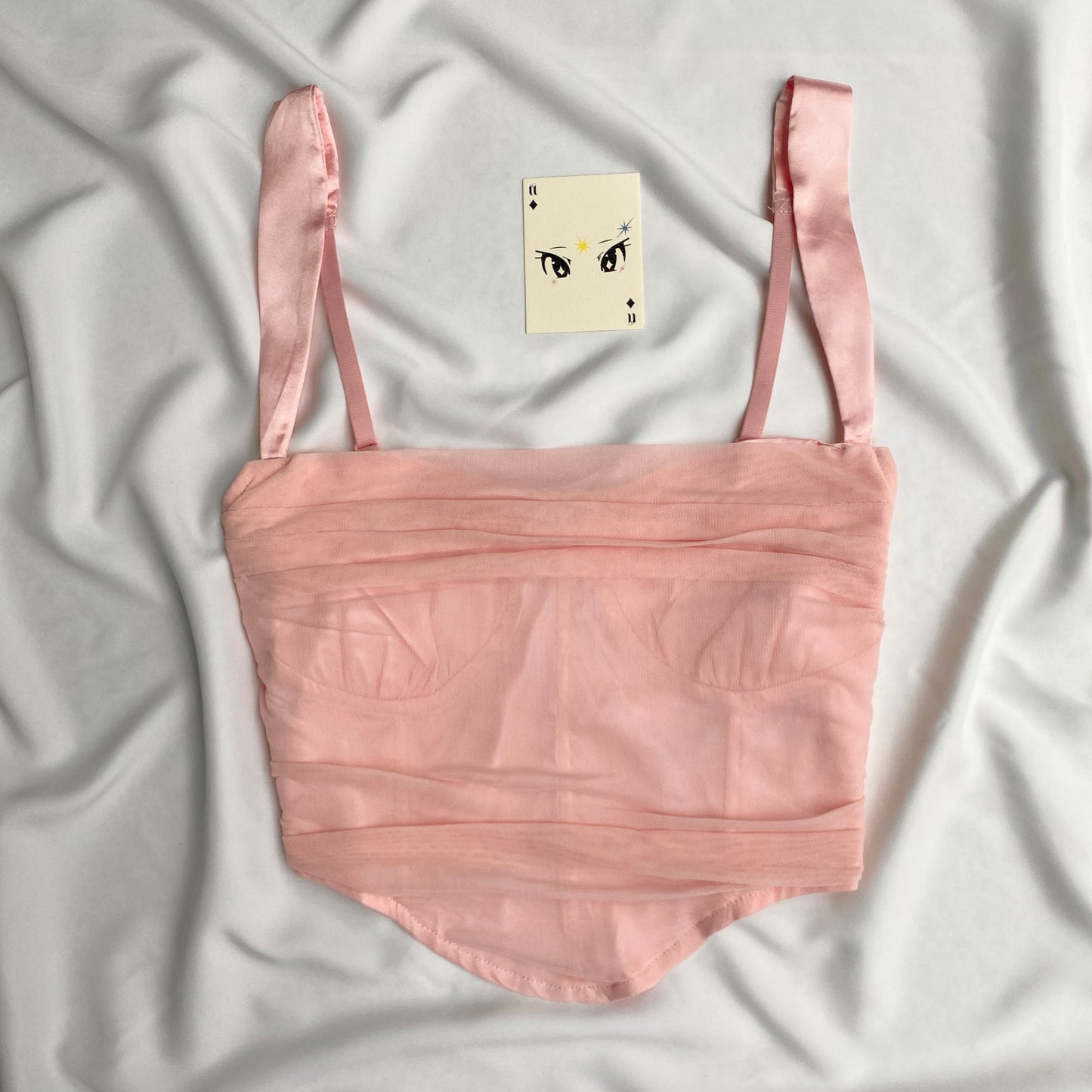 BABY PINK CORSET (Bust : 30-34, Upper Waist : 28-32)