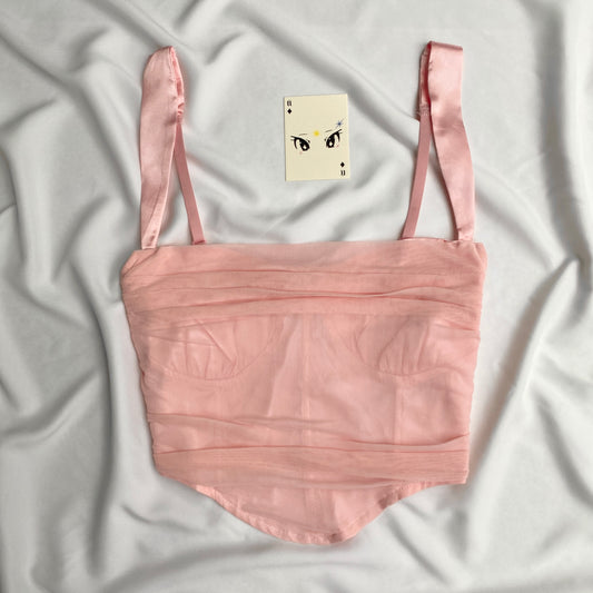BABY PINK CORSET (Bust : 30-34, Upper Waist : 28-32)