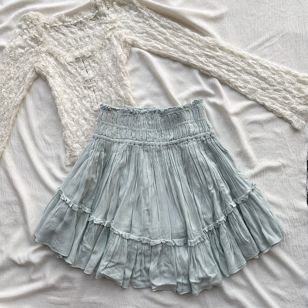 PASTEL BLUE SKIRT FROM FREE PEOPLE (Two sizes)