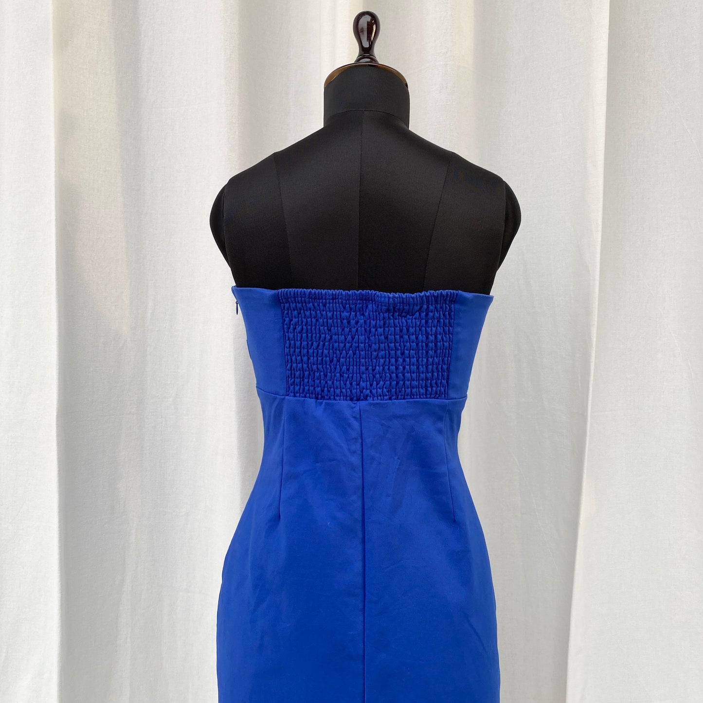 BLUE STRAPLESS MINI DRESS (Bust : 30-34, Upper Waist : 28-34)