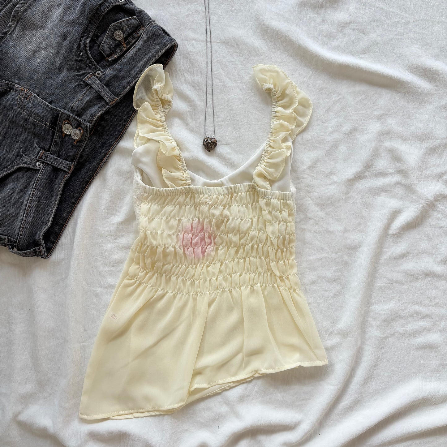 POSY TOP IN YELLOW (Bust : 28-32, Upper Waist : 22-28)