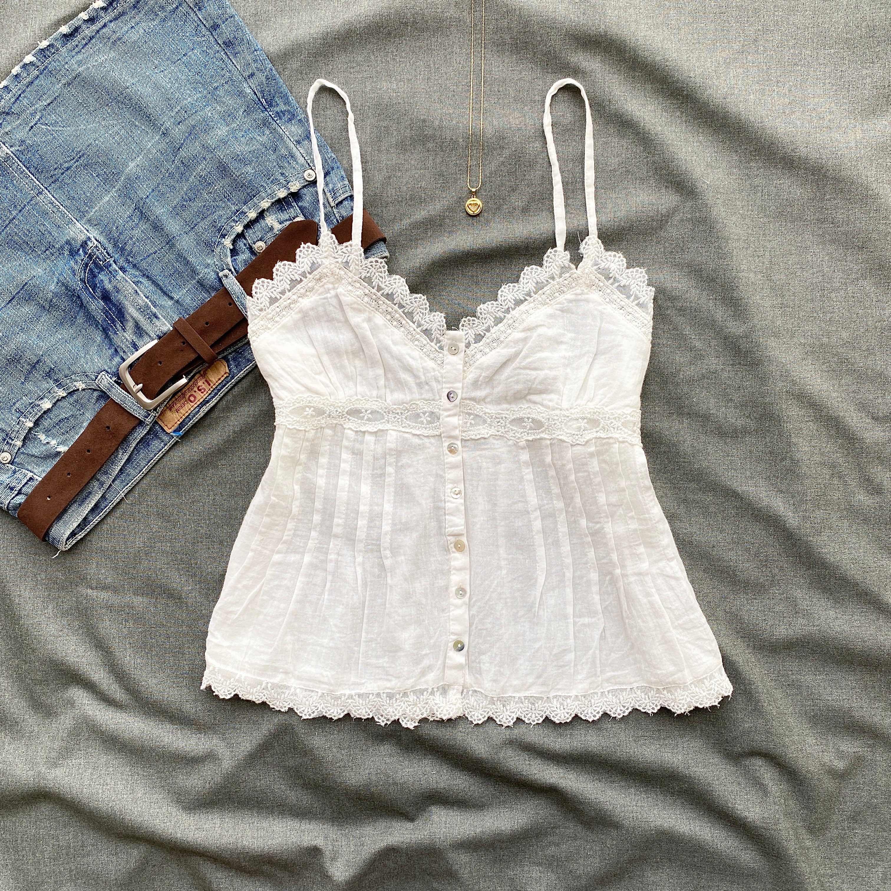 WHITE EYELET TOP FROM ZARA (Sizes available)