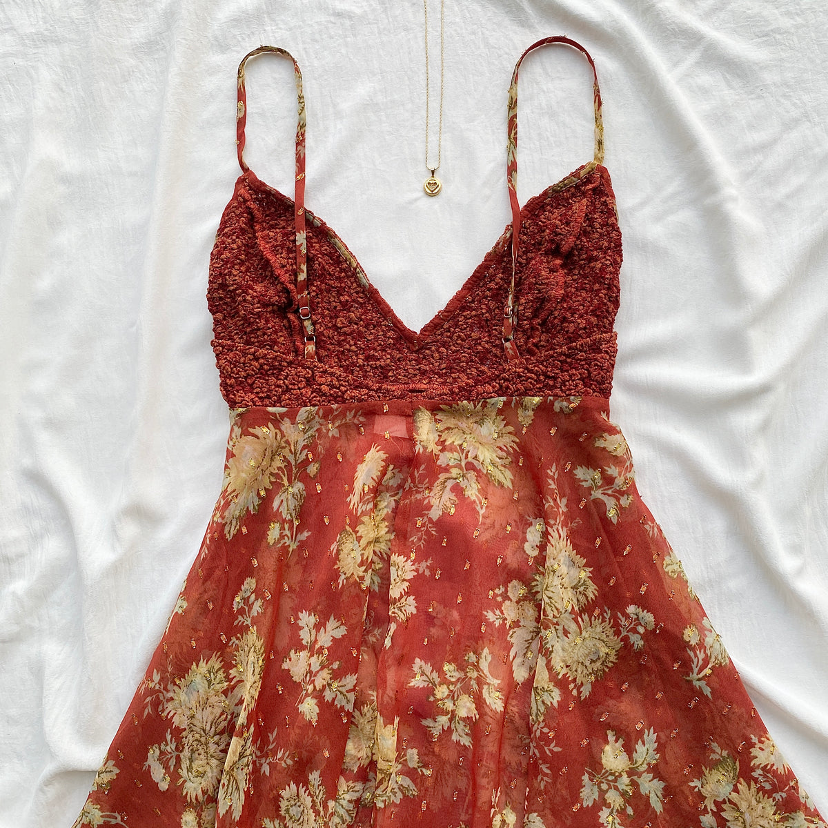 ORANGE MINI DRESS (Bust : 36-40)
