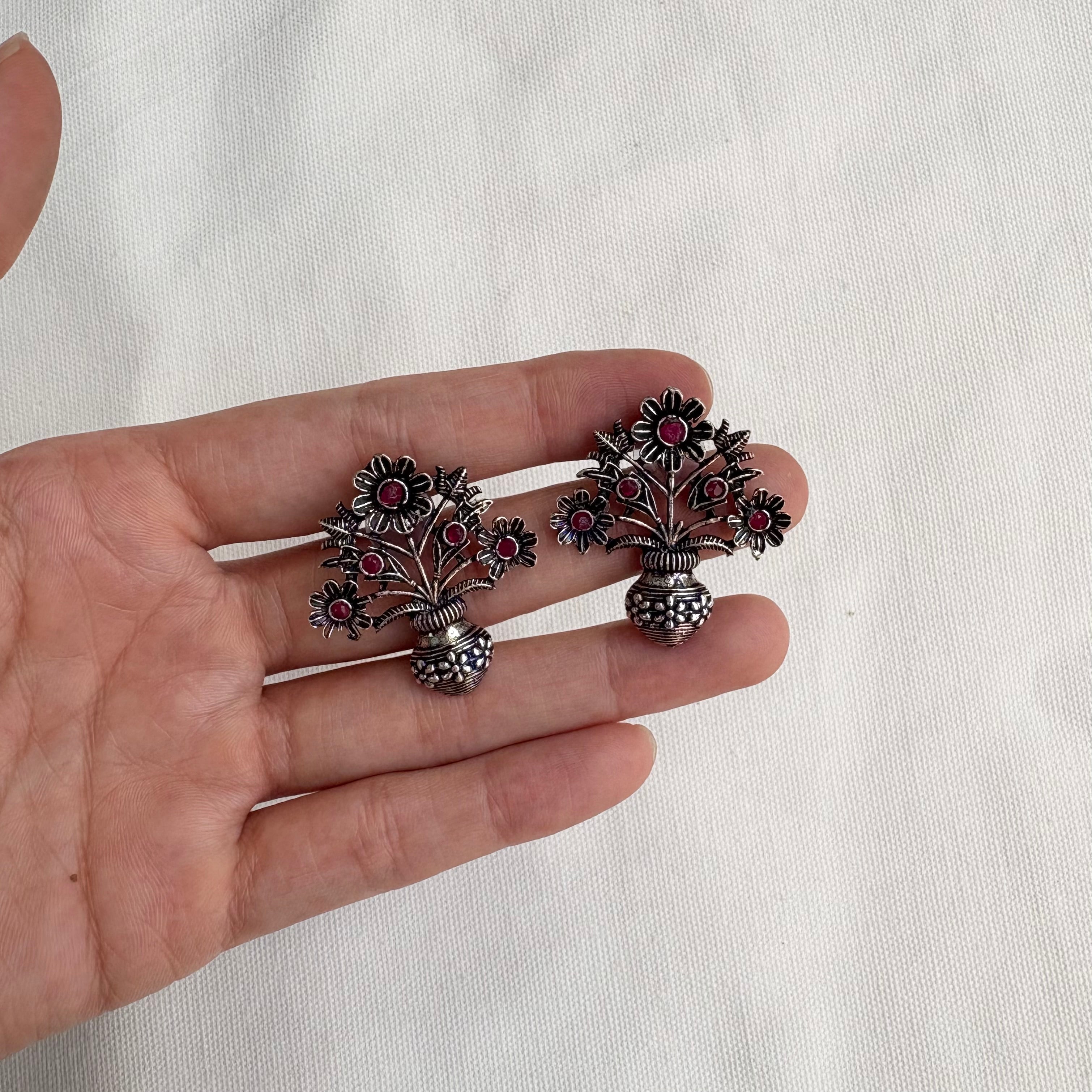 FLOWER POT EARRINGS