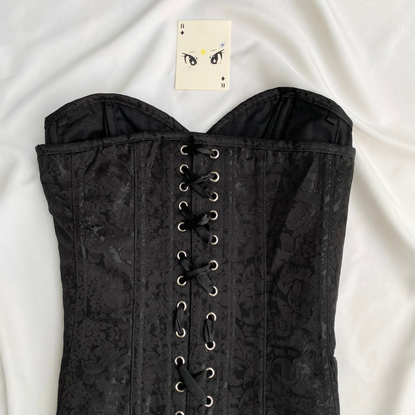 BLACK CORSET (Bust : 34-36, Upper Waist : 28-32)