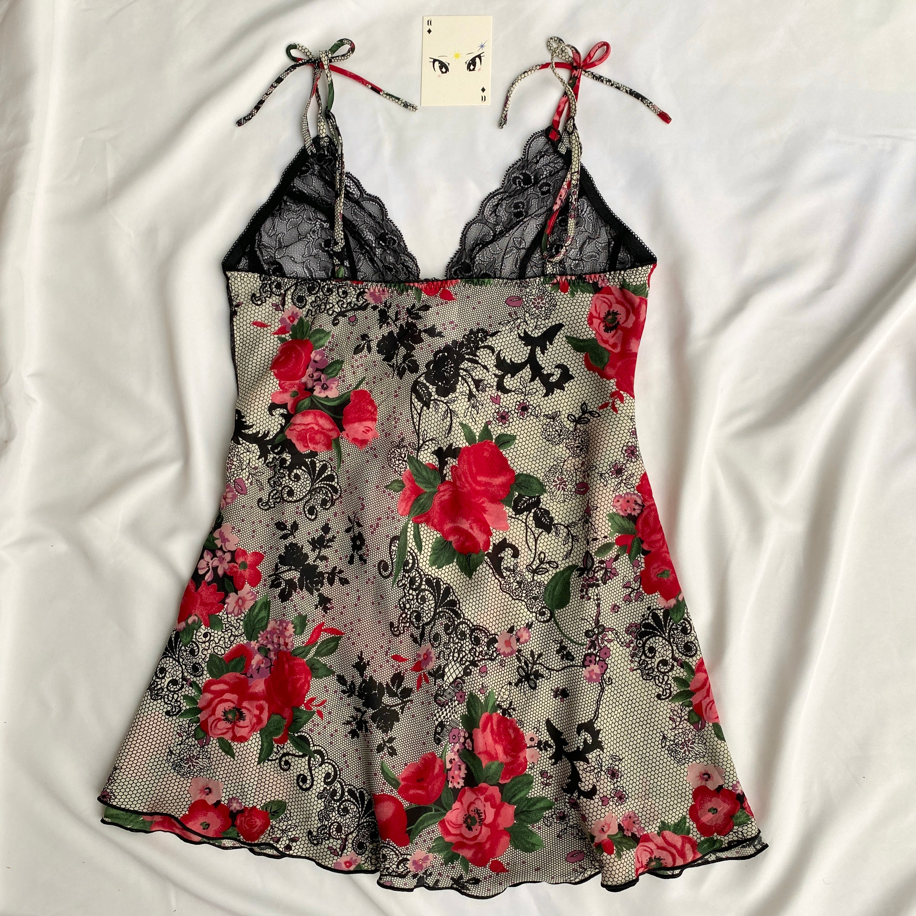 FLORAL BABYDOLL TOP (Bust : 30-34, Upper Waist : Free)