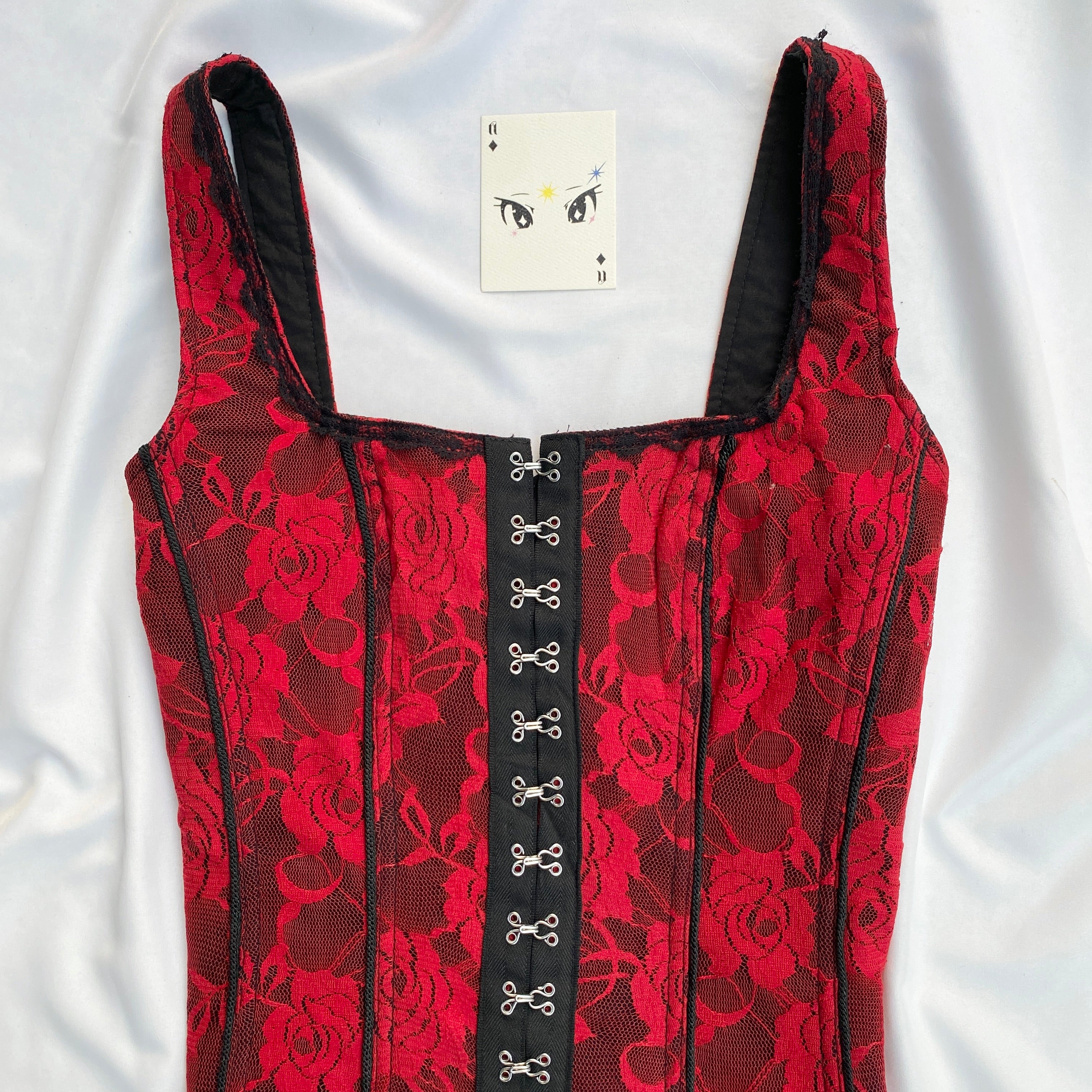 GOTH CORSET (Bust : 34-36, Upper Waist : 28-32)