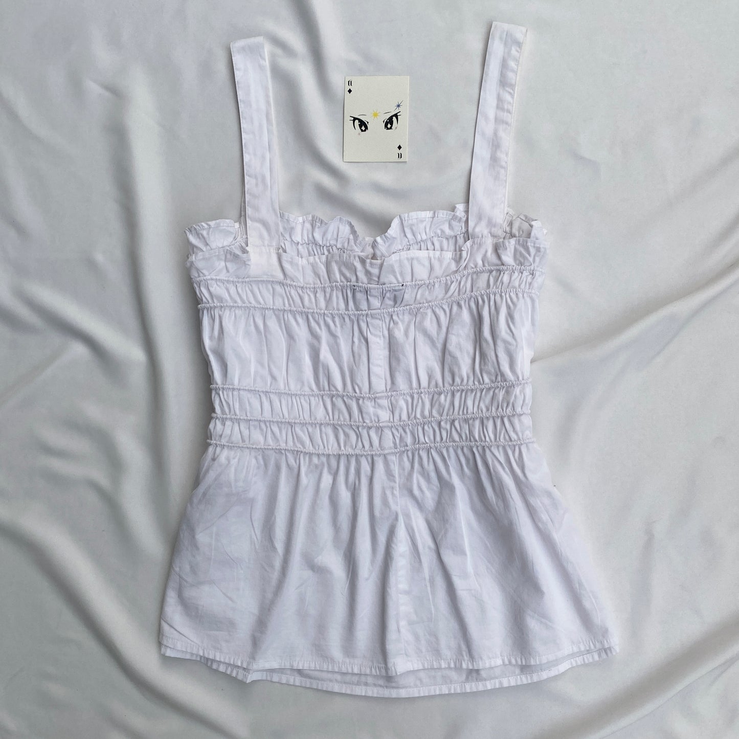 WHITE TOP (Bust : 34-38, Upper Waist : 28-34)