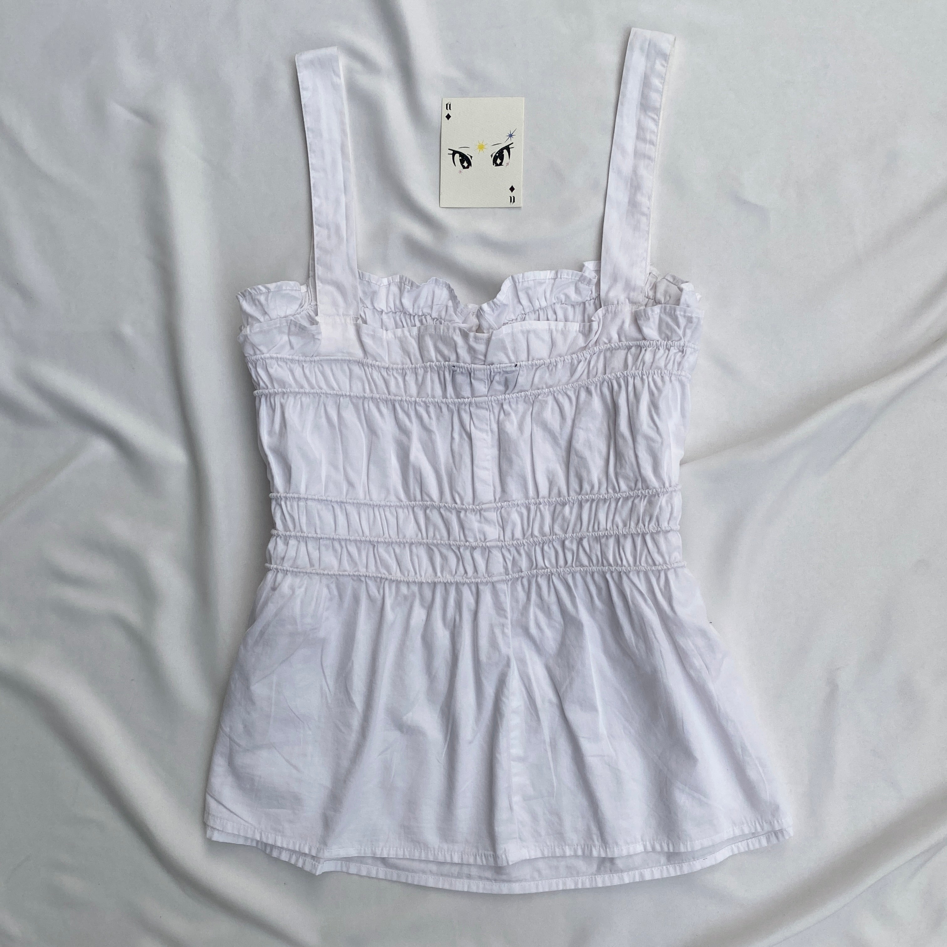 WHITE TOP (Bust : 34-38, Upper Waist : 28-34)