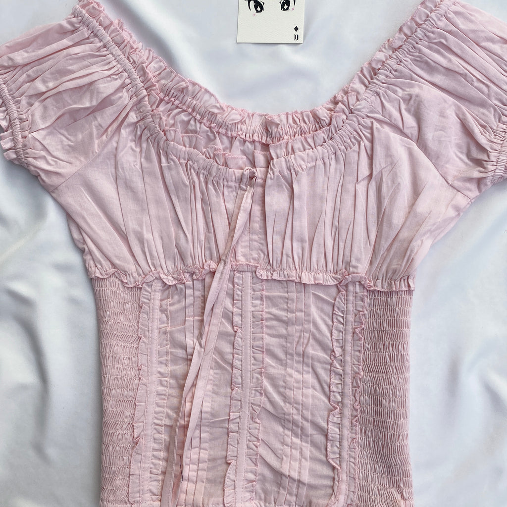 BABY PINK TOP (Bust : 30-34, Upper Waist : 24-28)