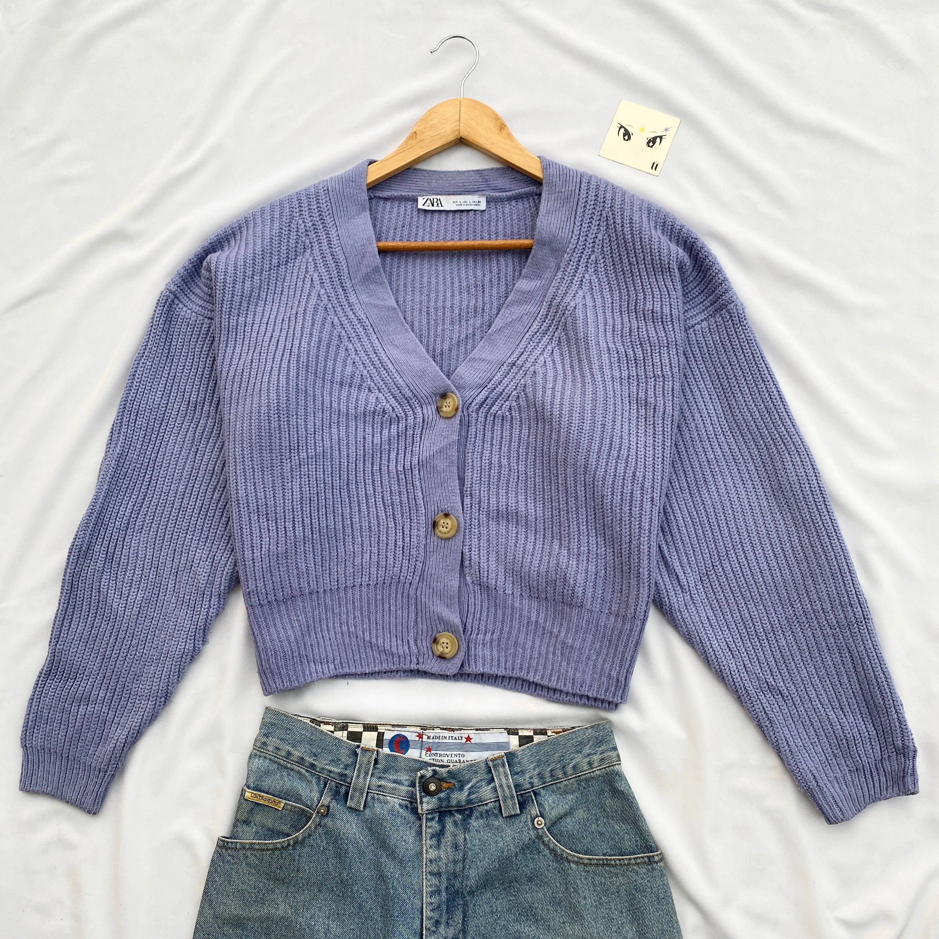 PURPLE KNIT FROM ZARA (Bust : 50, Length : 20)