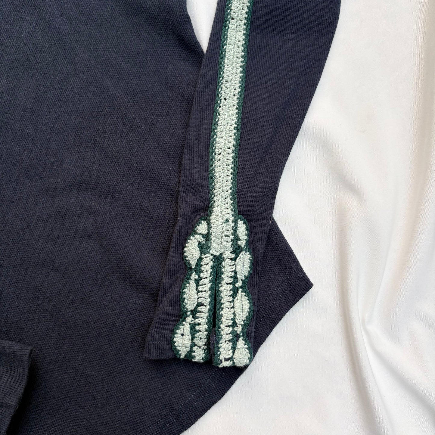 NAVY BLUE EMBROIDERED TOP (Two sizes available)