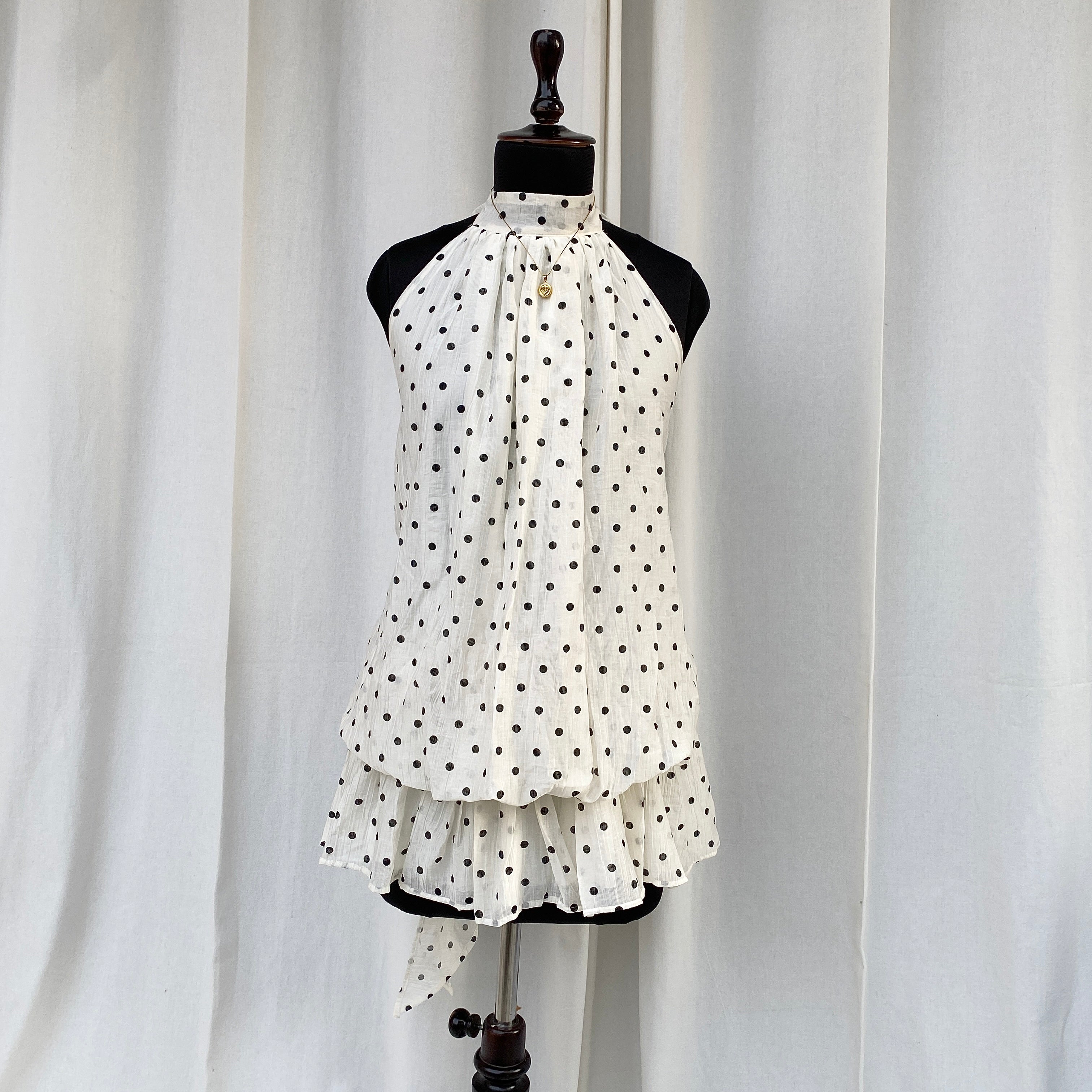 POLKA DOT DRESS (Bust : 30-36, Upper Waist : 24-32)