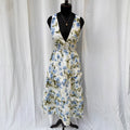 BLUE FLORAL DRESS FROM ABERCROMBIE AND FITCH (Bust : 30-34, Upper Waist : 23-28)