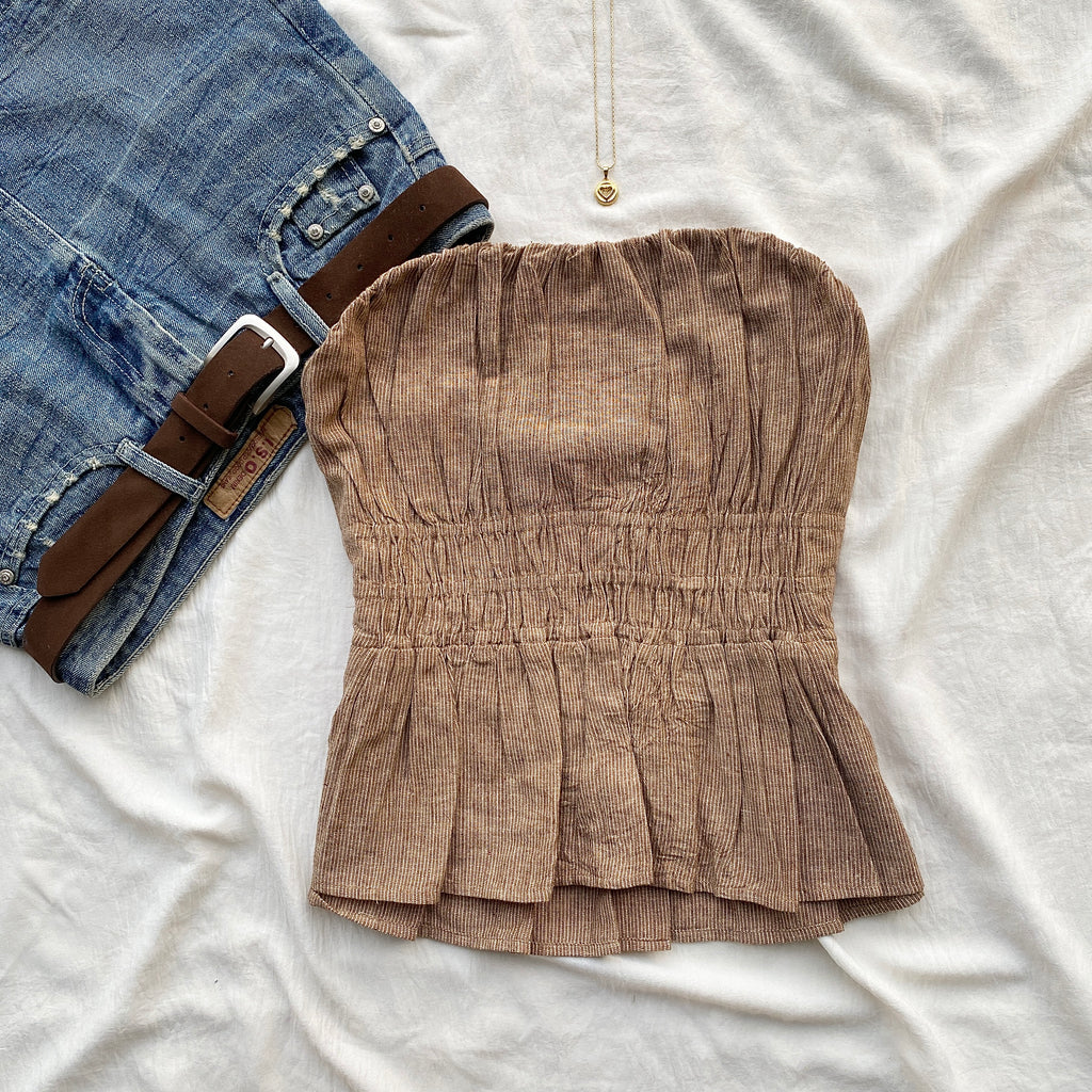 STRIPED TUBE TOP FROM ANTHROPOLOGY (Sizes available)