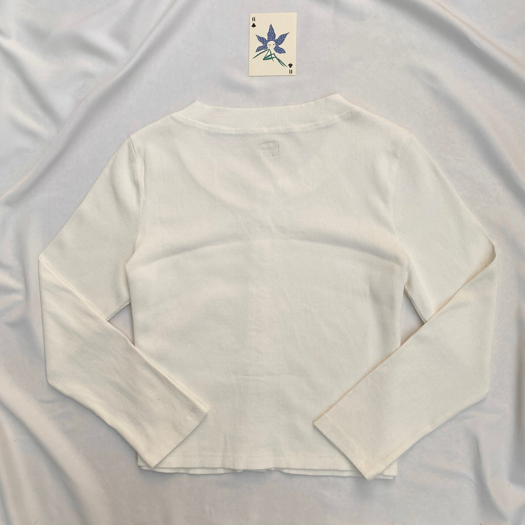 WHITE TOP FROM FREE PEOPLE (Bust : 34-38, Upper Waist : 28-36)