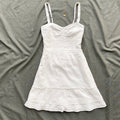 WHITE DRESS FROM HOLLISTER (Bust : 30-34, Upper Waist : 24-28)