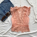 LACE TOP IN PEACH FROM FREE PEOPLE (Two sizes)