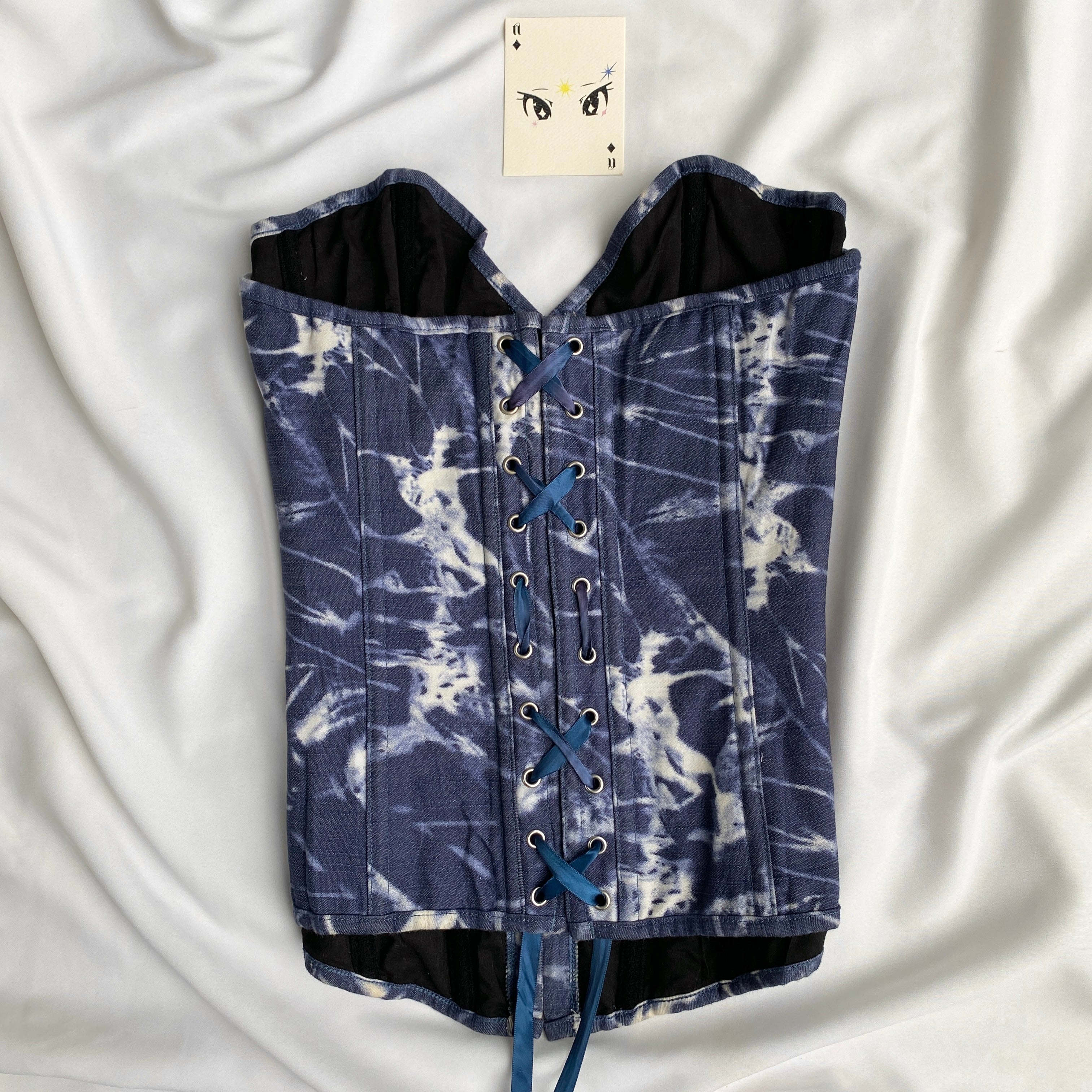 BLUE CORSET (Bust : 30-34, Upper Waist : 26-28)