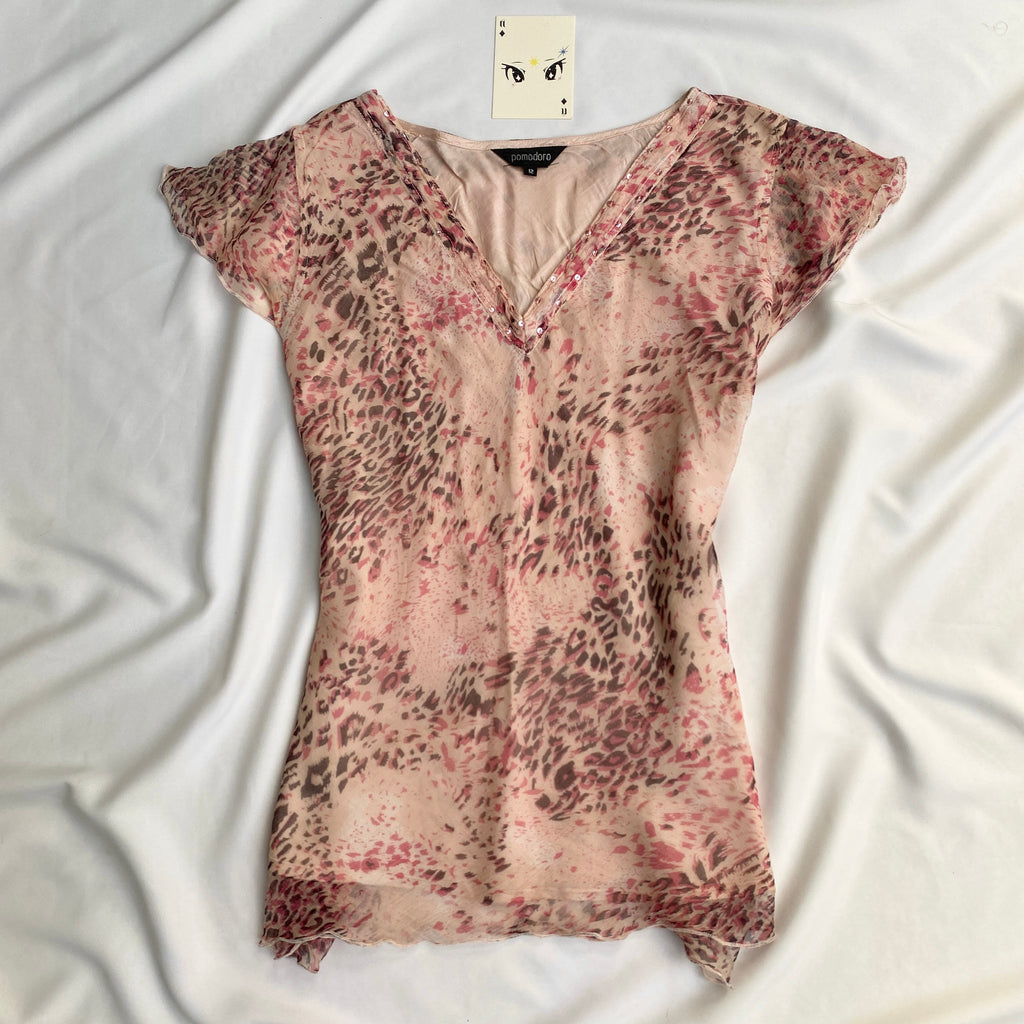 Y2K PINK TOP (Bust : 34-38, Upper Waist : 28-36)