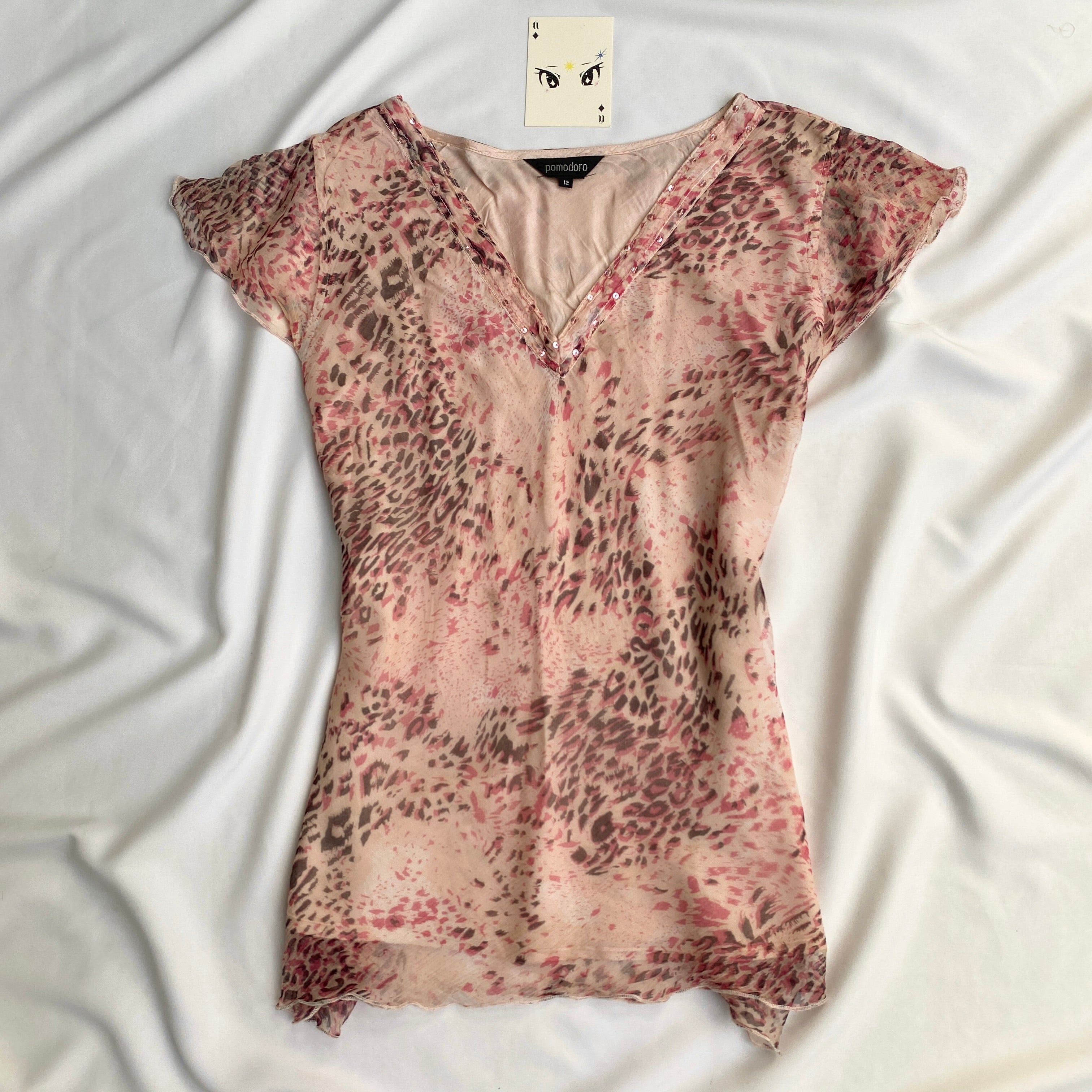 Y2K PINK TOP (Bust : 34-38, Upper Waist : 28-36)