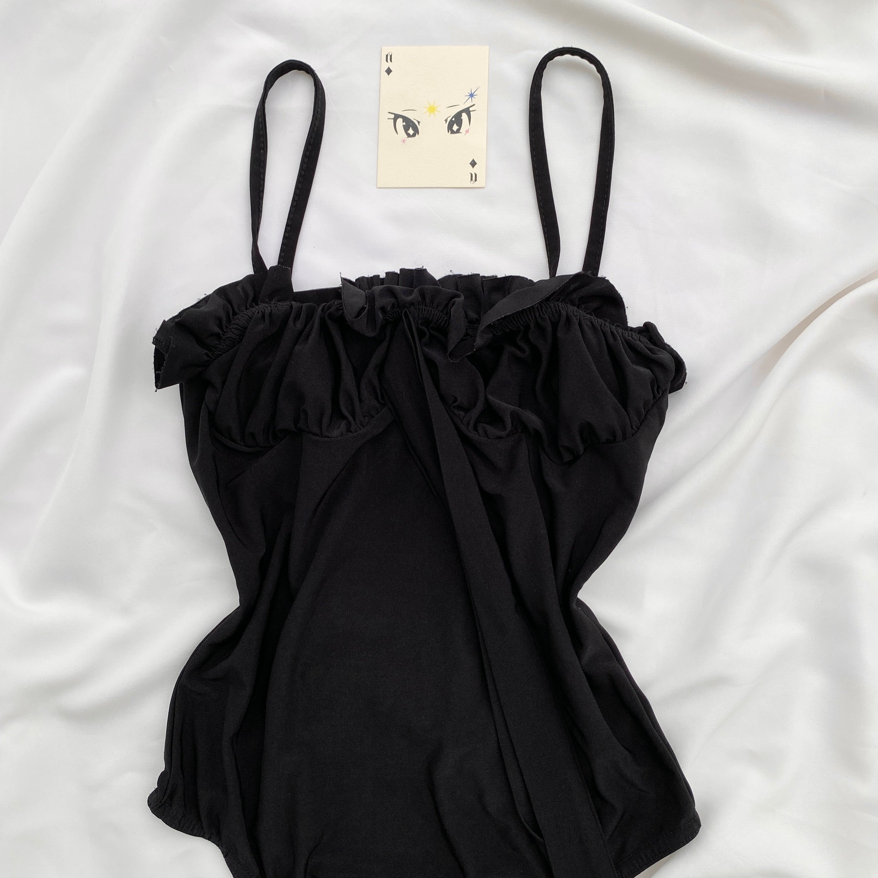 BLACK BODYSUIT FROM MISGUIDED (Bust : 28-32, Upper Waist : 24-28)