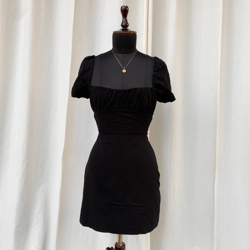 BLACK DRESS FROM ZARA (Bust : 32-34, Upper Waist : 26-28)