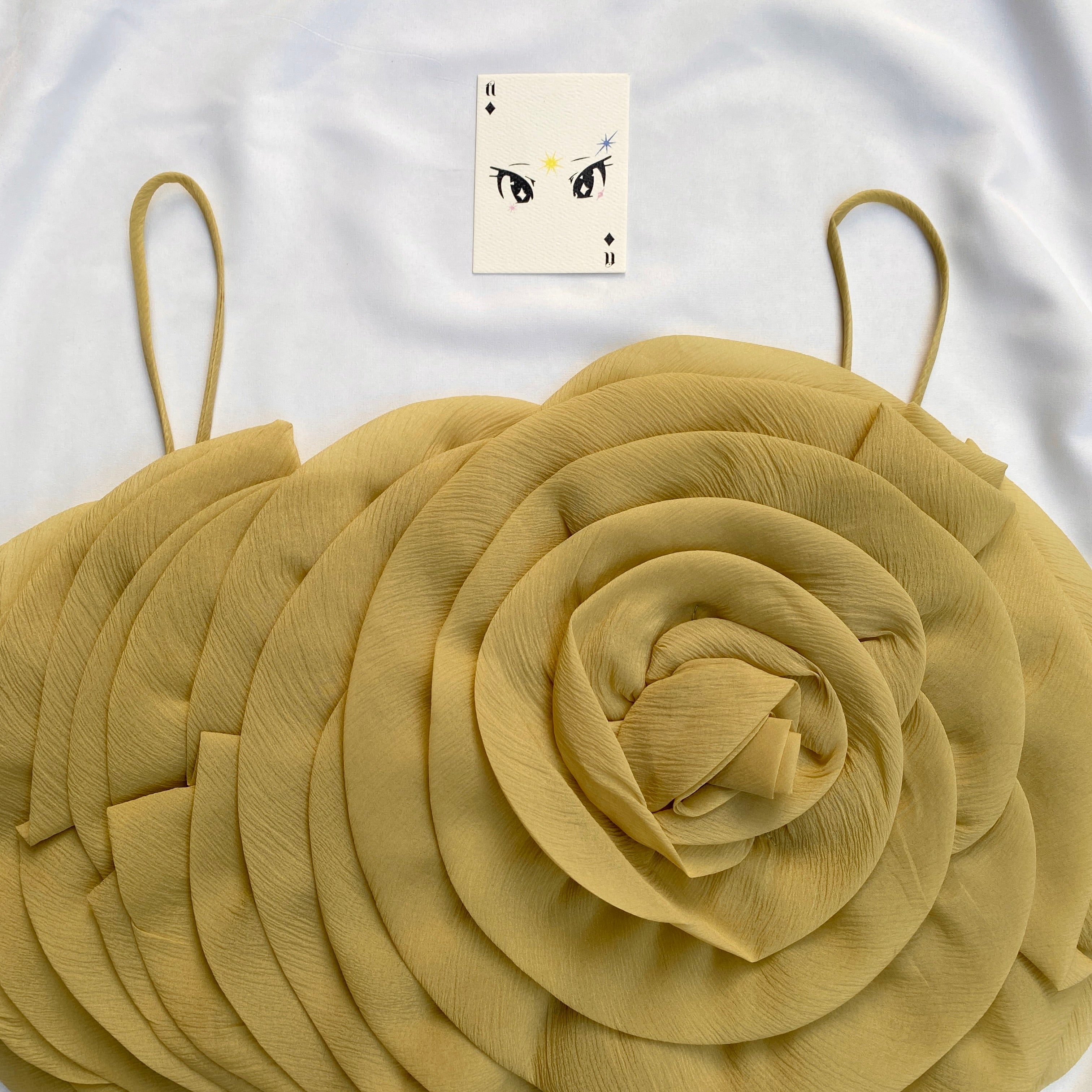 GREEN ROSE TOP (Bust : 32-34, Upper Waist : 28-30)